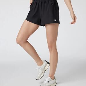 Vuori Womens Dash 2.0 Running Shorts Black Sz S